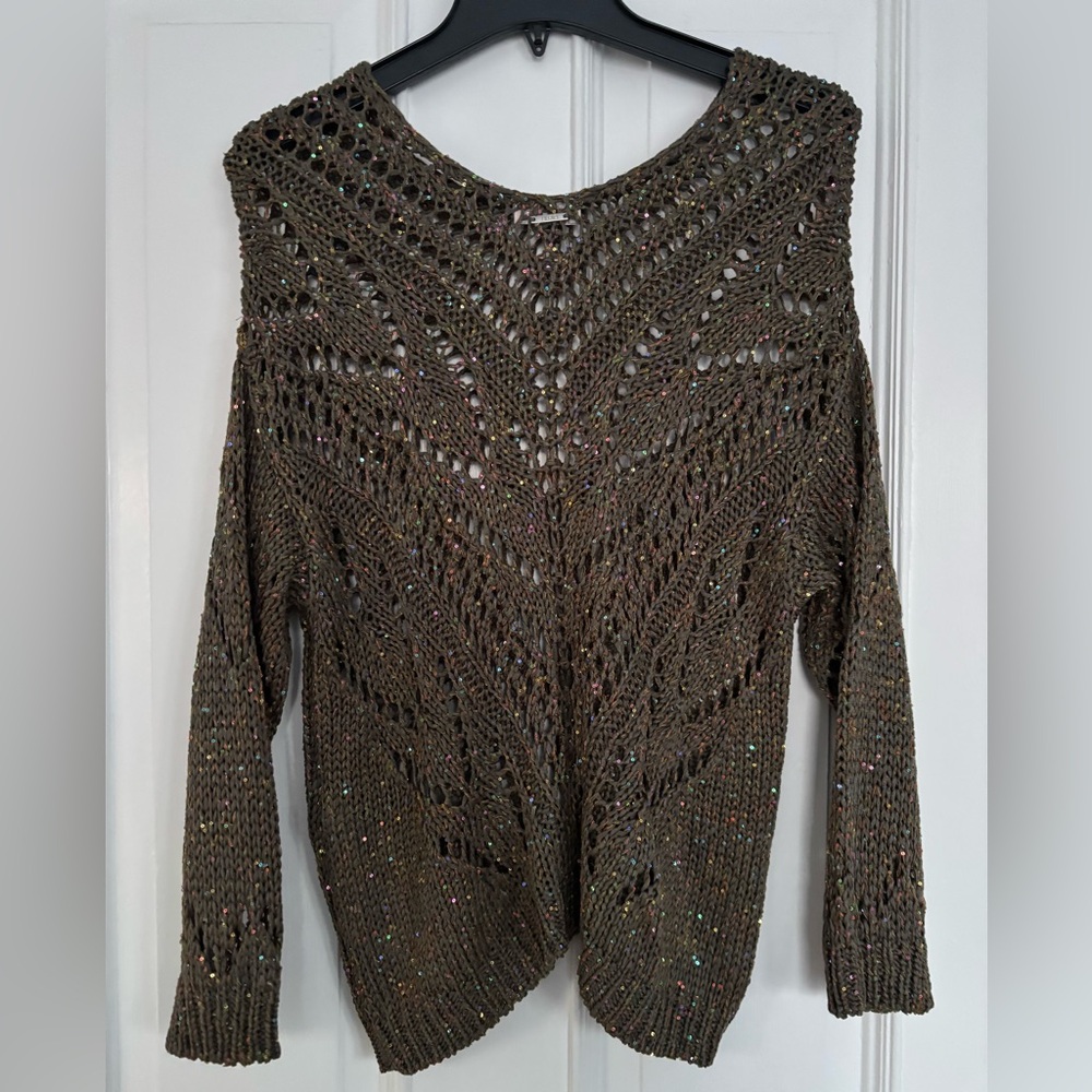 Liu Jo Glittering Knit Top With Multicolor Accents View 2